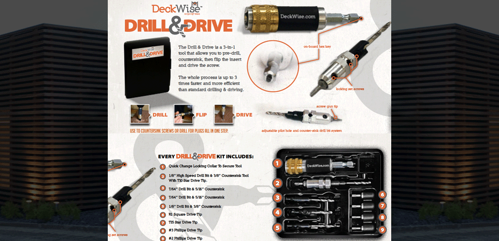 Primewalk Deckwise Drill & Drive