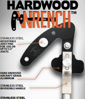 Primewalk terrasse tilbehør montering Hardwood Wrench skruetvinge